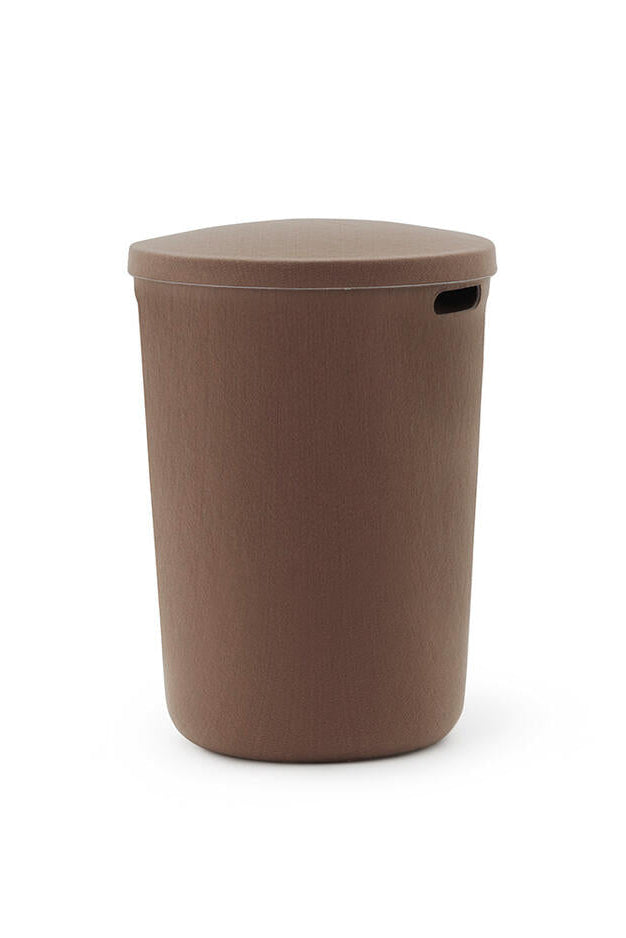 Hide vasketøjskurv - brun